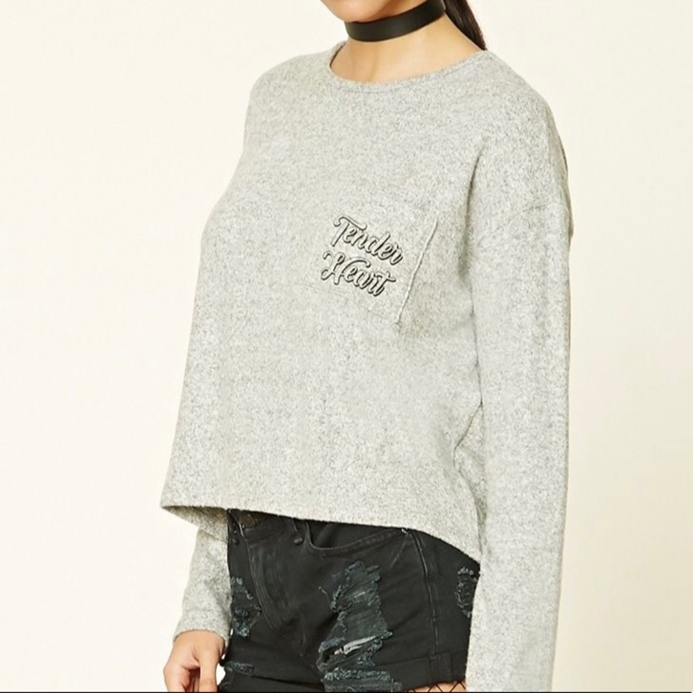 Forever 21 marled knit top